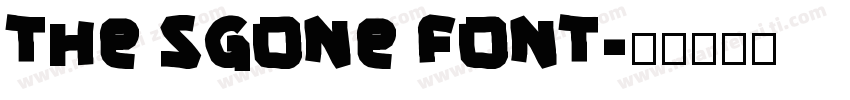 the sgone font字体转换
